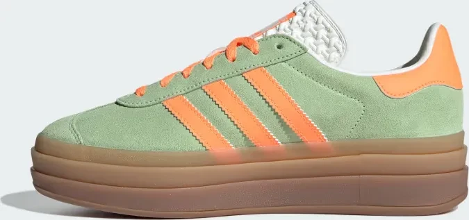 adidas Gazelle Bold semi green spark/screaming orange/core white (Damen)