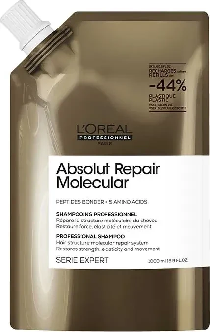 L'Oréal Professionnel Absolut Repair Molecular Shampoo Refill, 500ml