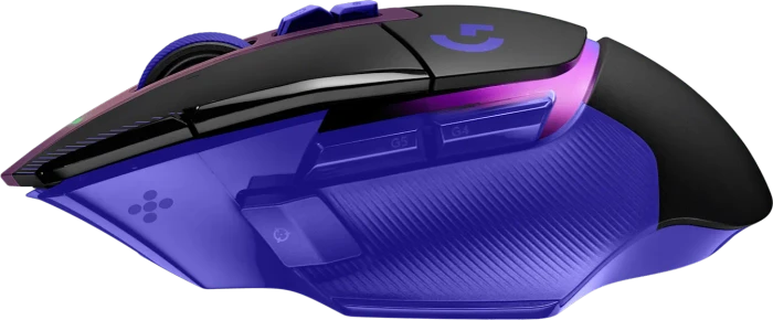 Logitech G502 X Plus, schwarz/violett, USB