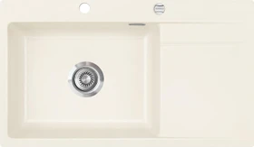 systemceram Stema 86 SL F Einbau Becken links mit Ablauffernbedienung jasmin
