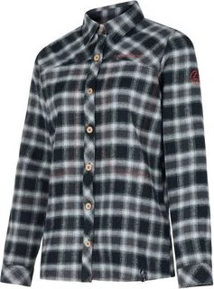 La Sportiva Rambler Flannel Hemd langarm black/cherry tomato (Damen)