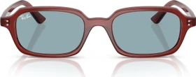 Ray-Ban RB4455 Zuri Bio-Based polished rusty brown/blue