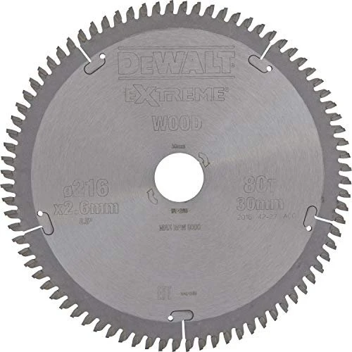 DeWalt DT4286 Extreme Kreissägeblatt 80Z, 216x1.8x30mm, 1 Stück