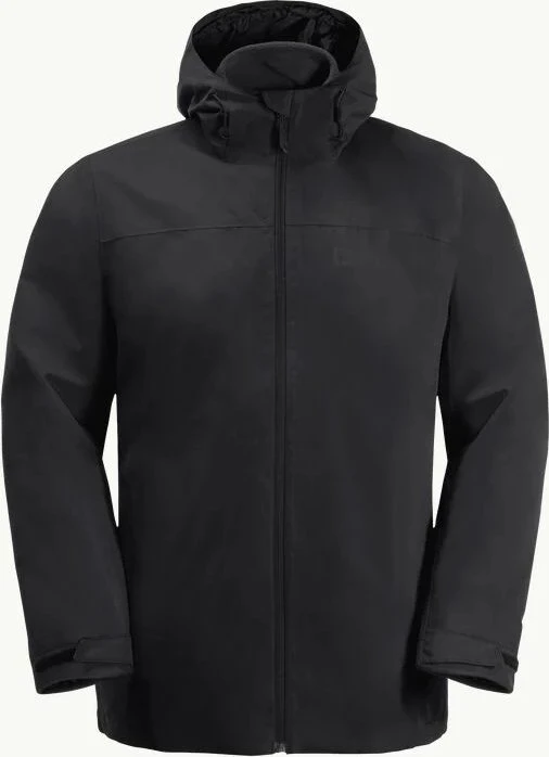 Jack Wolfskin Taubenberg 3in1 Funktionsjacke schwarz (Herren)