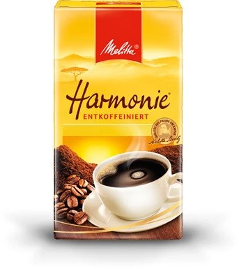 Melitta Harmonie entkoffeiniert Kaffeepulver, 500g
