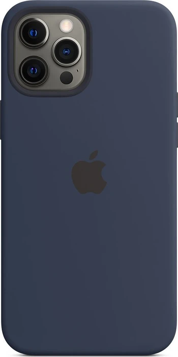 Apple Silikon Case mit MagSafe für iPhone 12 Pro Max dunkelmarine