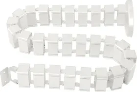 FlexiSpot Kabelkanal flexibel, Glieder individuell abnehmbar, 128mm, 1m, weiß