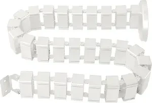 FlexiSpot Kabelkanal flexibel, Glieder individuell abnehmbar, 128mm, 1m, weiß
