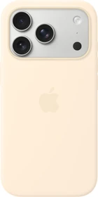 Apple Silikon Case mit MagSafe für iPhone 17 Pro vanille