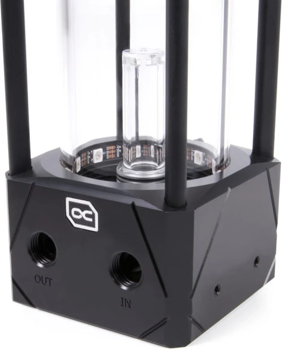 Alphacool Eisbecher Aurora D5 250mm Acetal/Glas inkl. Pumpe VPP655