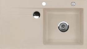 systemceram Stema 90 F Einbau Becken rechts mit Ablauffernbedienung fango