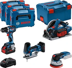 Bosch Professional Akku-Maschinenset inkl. L-Boxx + 3 Akkus 4.0/5.5Ah