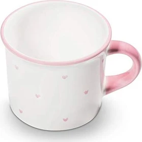 Gmundner Keramik Herzerl Kaffeetasse 240ml rosa