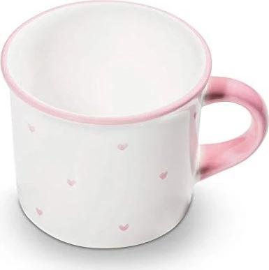 Gmundner Keramik Herzerl Kaffeetasse 240ml rosa