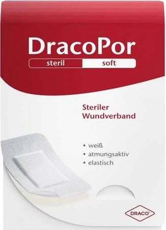 Dr. Ausbüttel DracoPor Soft steriler Wundverband weiß, 9 x 25cm, 20 Stück