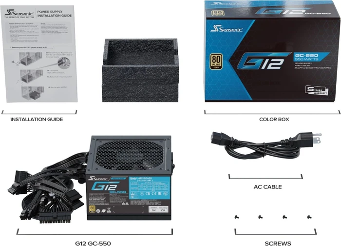Seasonic G12 GC 550W, ATX