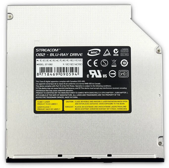 Streacom OB2, SlimLine schwarz, SATA