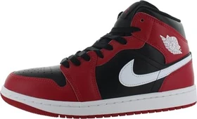 Nike Air Jordan 1 Mid black/gym red/white (Herren)