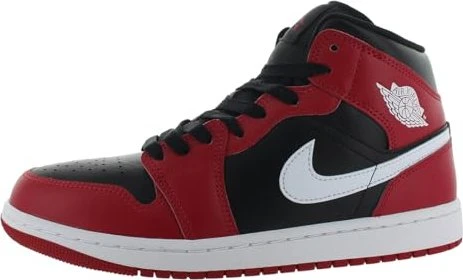 Nike Air Jordan 1 Mid black/gym red/white (Herren)