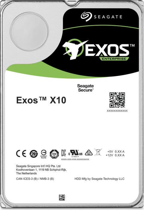 Seagate Exos X X10 10TB, 24/7, 512e / 3.5" / SAS 12Gb/s