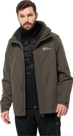 Jack Wolfskin Luntal 3in1 Funktionsjacke cold coffee (Herren)