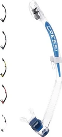 Cressi Itaca Ultra Dry Trockenschnorchel clear/blue metal