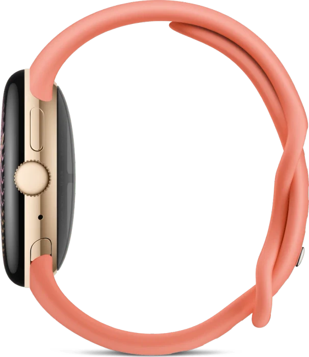Google Pixel Watch 5 (Wi-Fi) 41mm champagne gold mit Sportarmband canyon
