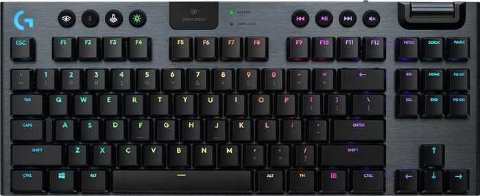 Logitech G915 TKL Carbon, LEDs RGB, schwarz, GL Tactile, USB/Bluetooth, US