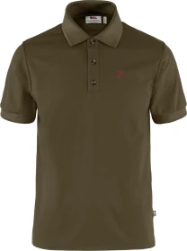 Fjällräven Crowley Pique Poloshirt kurzarm dark olive (Herren)