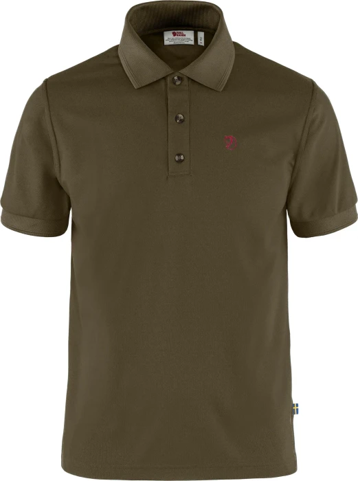 Fjällräven Crowley Pique Poloshirt kurzarm dark olive (Herren)