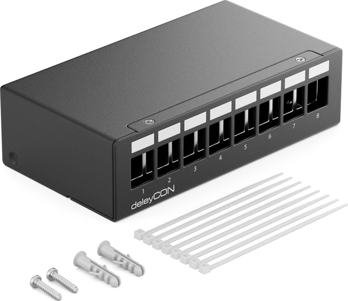 deleyCON Patchpanel Gehäuse für Keystone Module