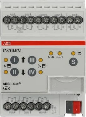 ABB SAH/S8.6.7.1 Schalt-/Jalousieaktor 8-fach, 230V, 6A, 4TE REG, Schaltaktor