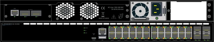 Lancom GS-4530 Rackmount 2.5G Managed Switch, 24x RJ-45, 4x SFP+, 2x QSFP+