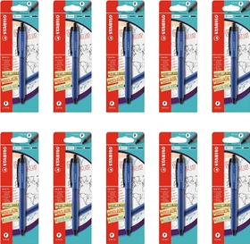 STABILO Palette Tintenroller (Mine) blau, 10er-Pack, Blister