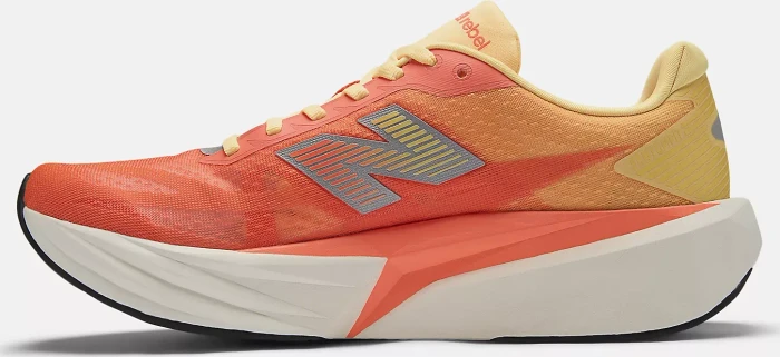 New Balance FuelCell Rebel v5 tangerine heat/silver metallic (Herren)