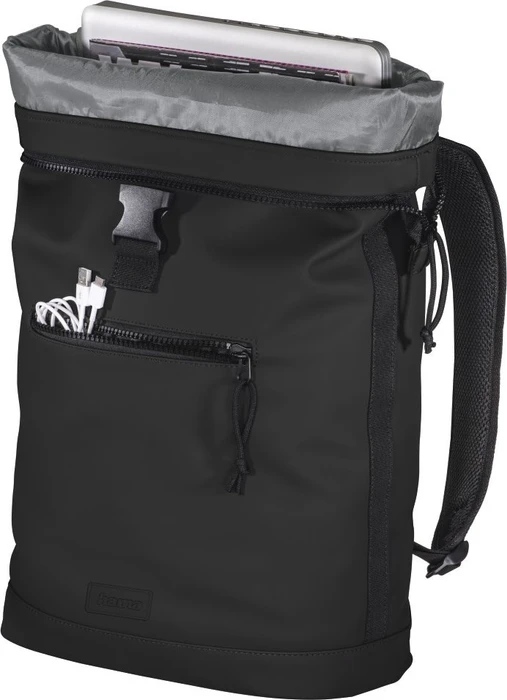 Hama Merida Roll-Top Notebook-Rucksack 15.6" schwarz