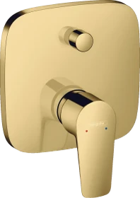 Hansgrohe Talis E Einhebel-Wannenmischer Unterputz mit integrierter Sicherungskombination für iBox universal polished goldoptik