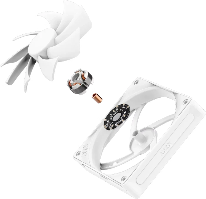 NZXT F Series F120Q (2024), Matte White, weiß, 120mm