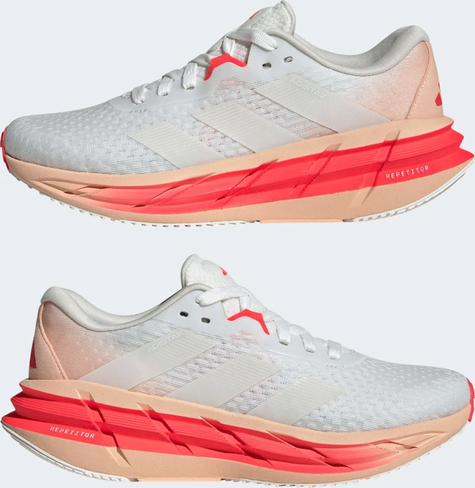 adidas Adistar 3 core white/lucid red (Damen)