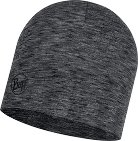 Buff Merino Midweight Mütze graphite multi stripes