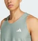 adidas Own The Run Laufshirt ärmellos silver green (Herren) Vorschaubild