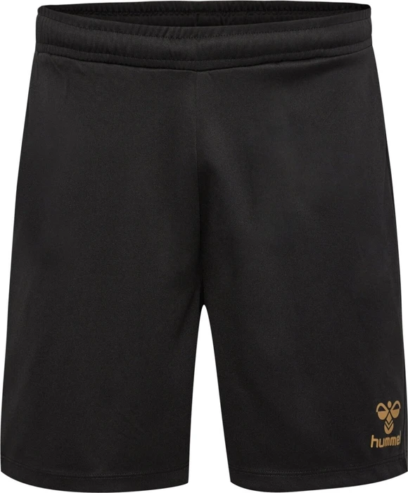 hummel Poly Shorts Trainingshose kurz schwarz/gold (Junior)