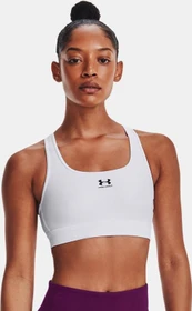 Under Armour HeatGear Armour Mid Sport-BH weiß/schwarz (Damen)