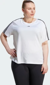 adidas Aeroready Train Essentials 3-Streifen Funktionsshirt kurzarm weiß/schwarz (Damen)