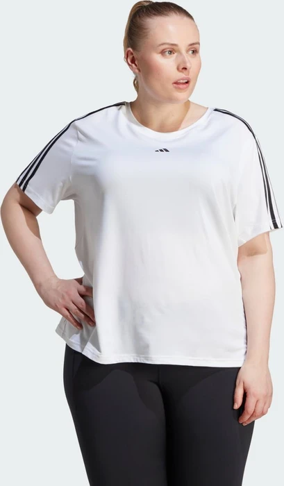 adidas Aeroready Train Essentials 3-Streifen Funktionsshirt kurzarm weiß/schwarz (Damen)