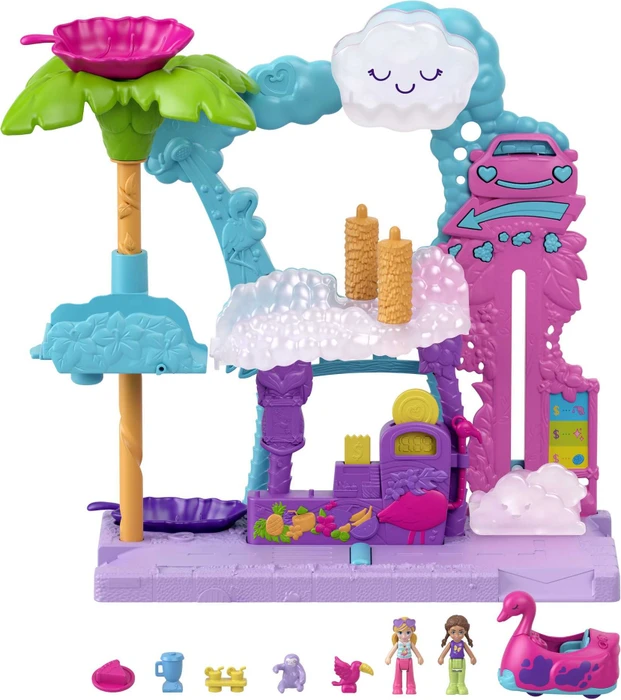 Mattel Polly Pocket - Pollyville Flamingo-Spaß