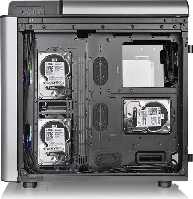 Thermaltake Level 20 GT ARGB, schwarz/silber, Glasfenster