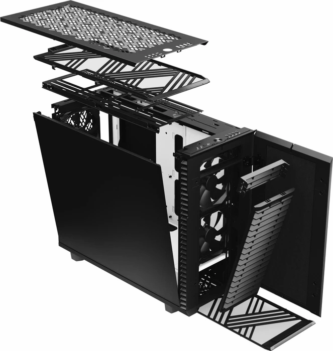 Fractal Design Define 7 Black/White Solid, schallgedämmt