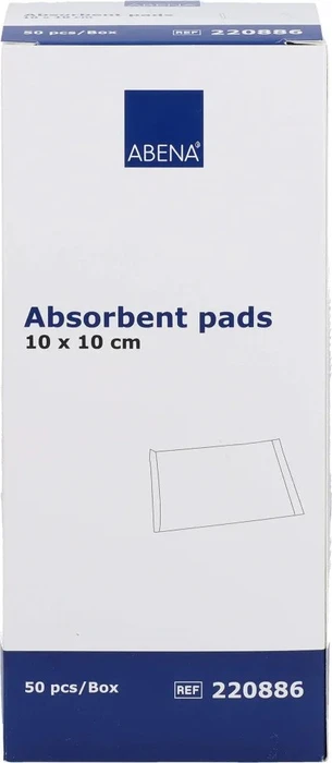 Abena Curi Med Saugkompressen unsteril, 10 x 10cm, 50 Stück