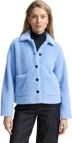Tom Tailor Fake Fur Jacke calm blue (Damen)